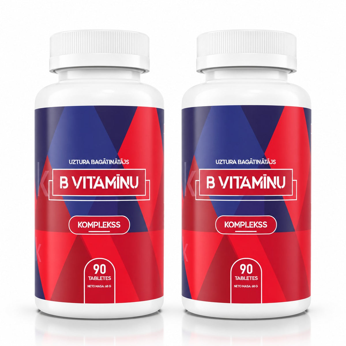 B vitamīnu komplekss, 2 pudeles