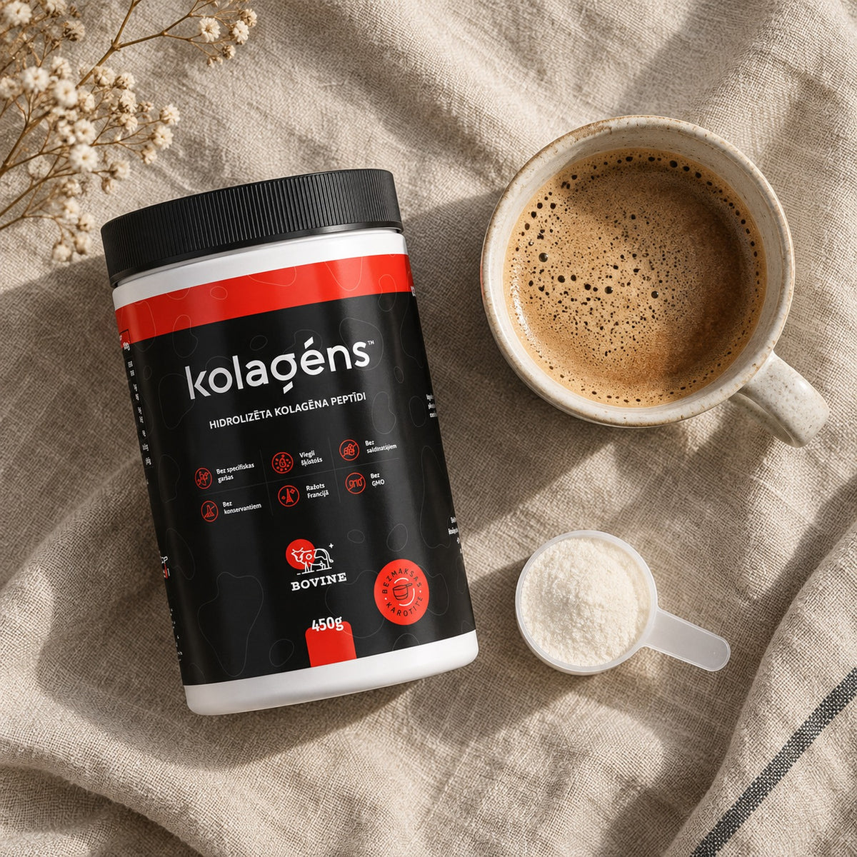 Kolagēns™ ar kafiju un mērkaroti