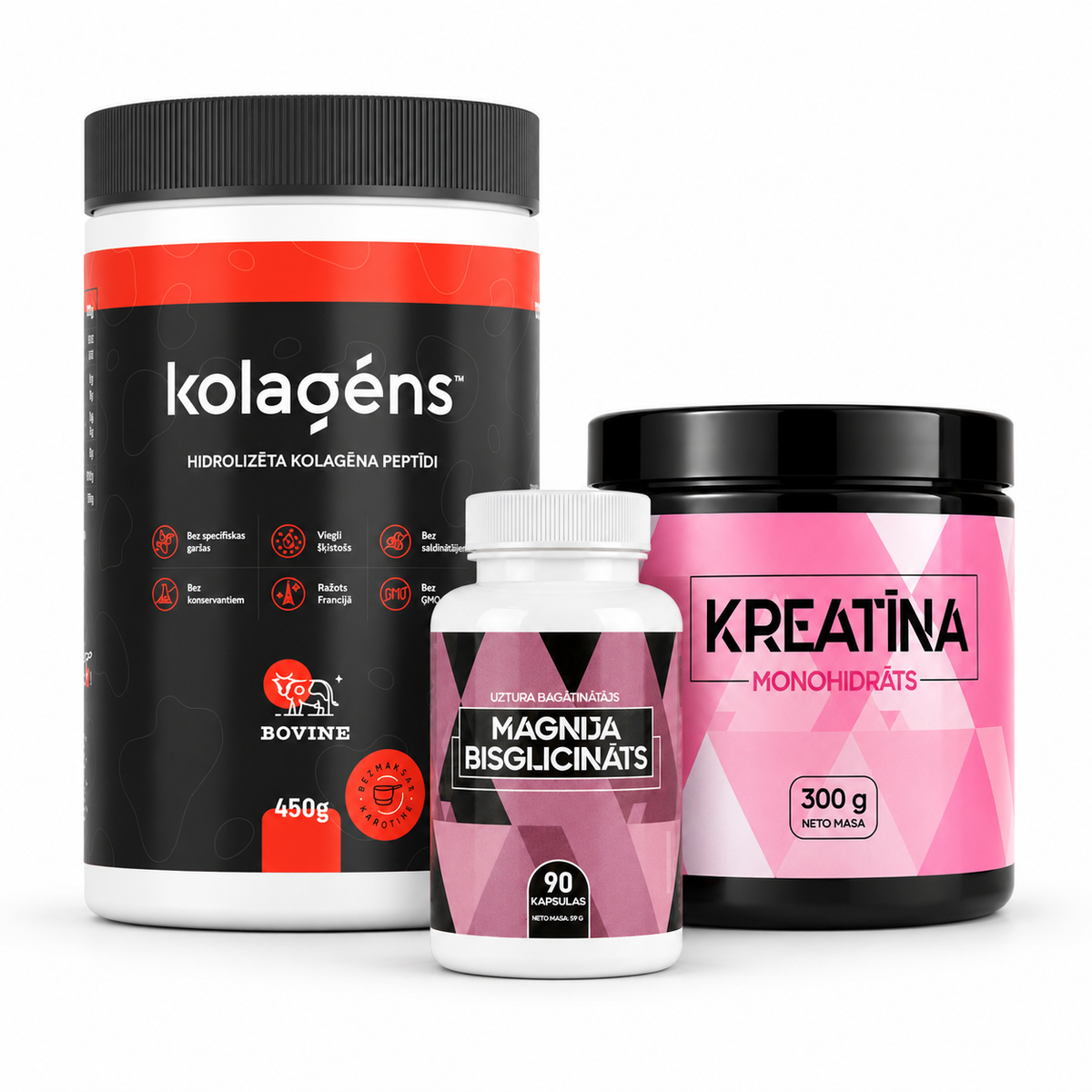 Komplekts Sportam (Kolagēns + Kreatīns + Magnijs)