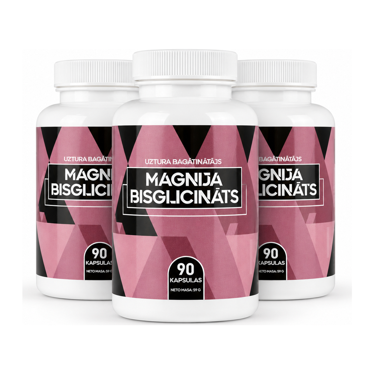 Magnija bisglicināts, 3 x 90 kapsulas