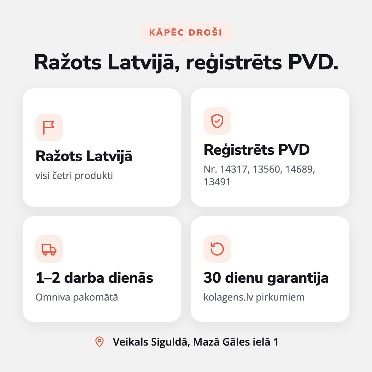 Vitamīnu komplekts (C, D3, Magnijs + B6, Zivju eļļa): Ražots Latvijā, reģistrēts PVD