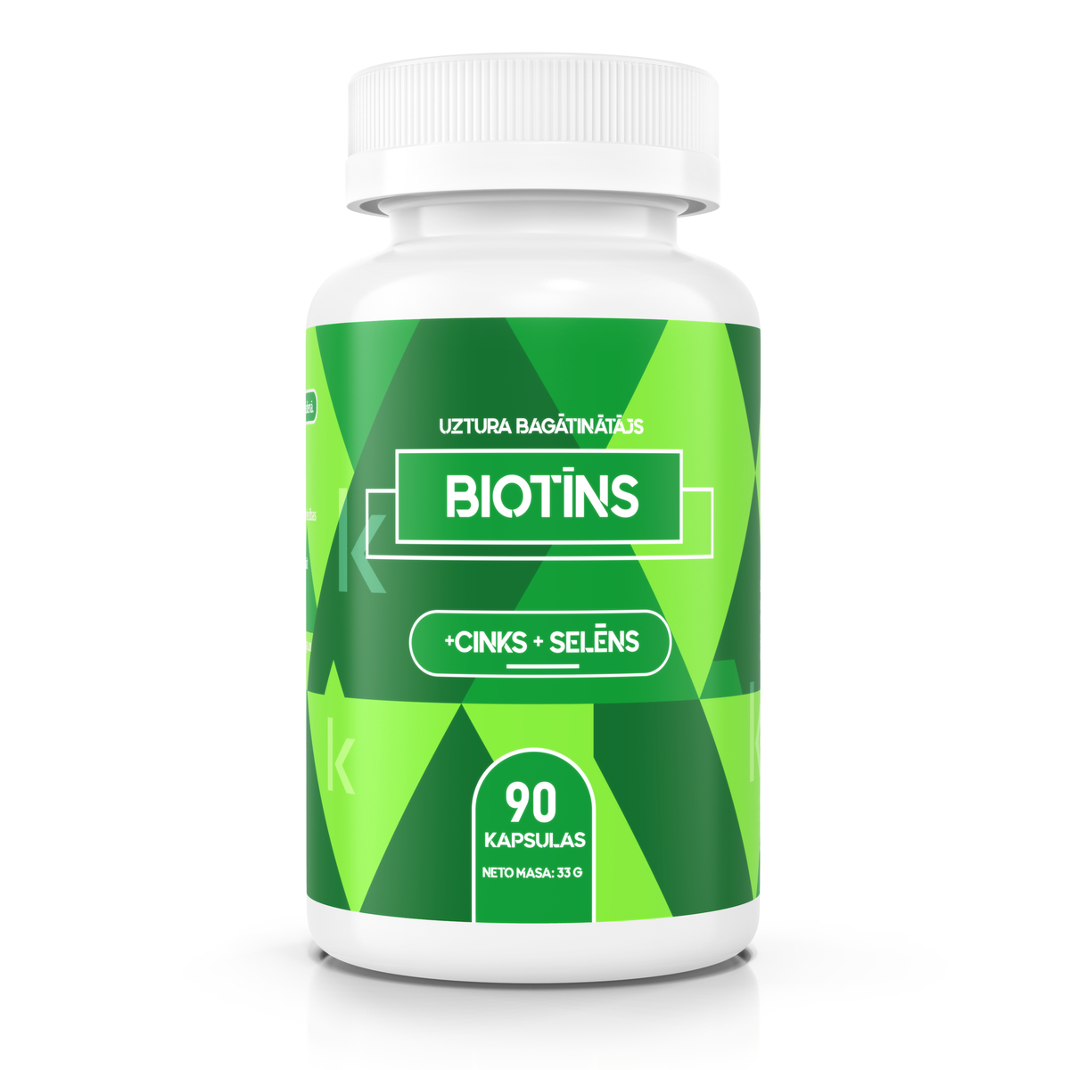 Biotīns + Cinks + Selēns, 90 kapsulas