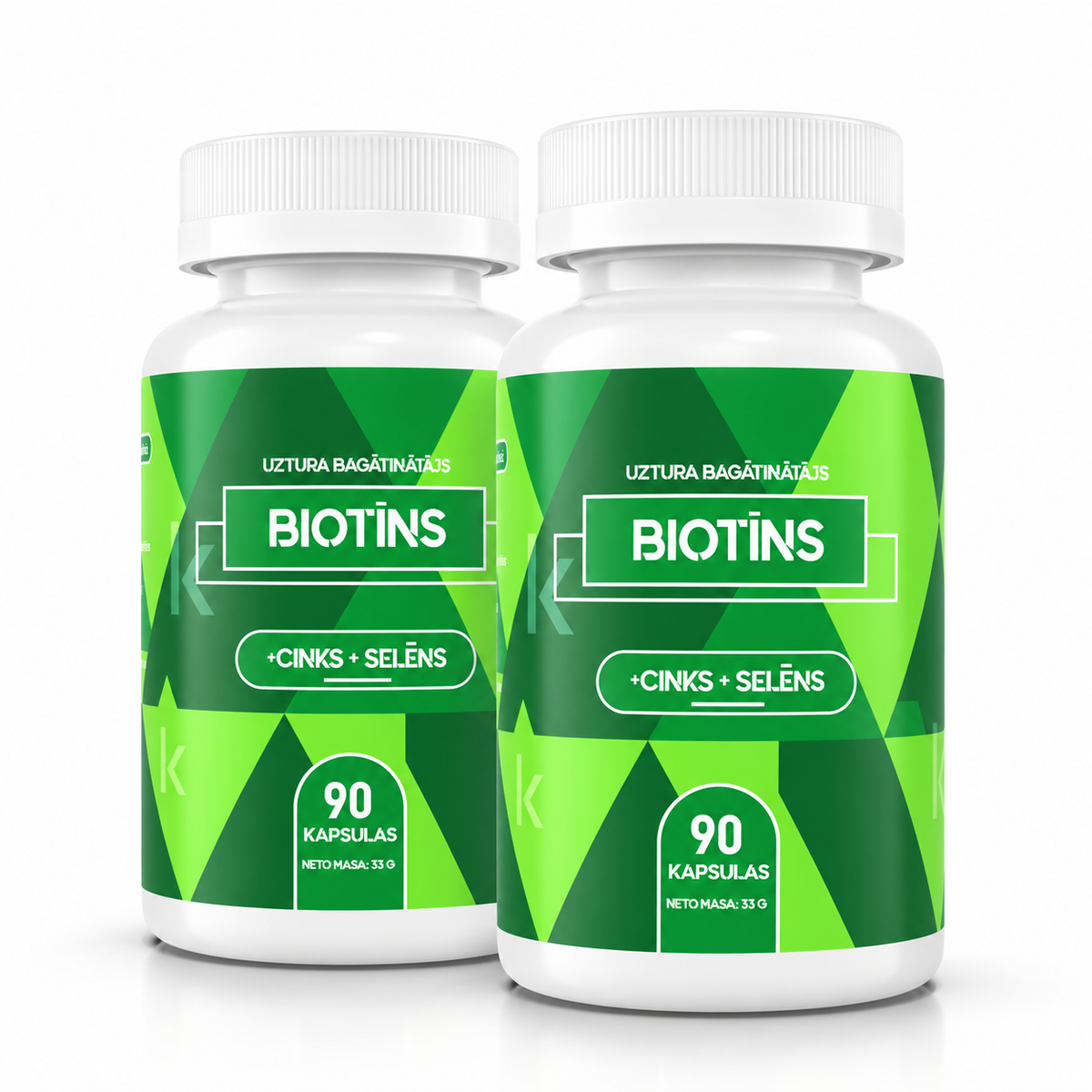 Biotīns + Cinks + Selēns 2 x 90 kapsulas