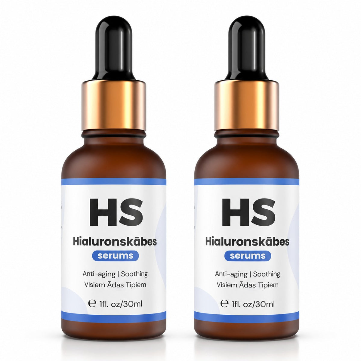 Hialuronskābes serums, 2 pudelītes