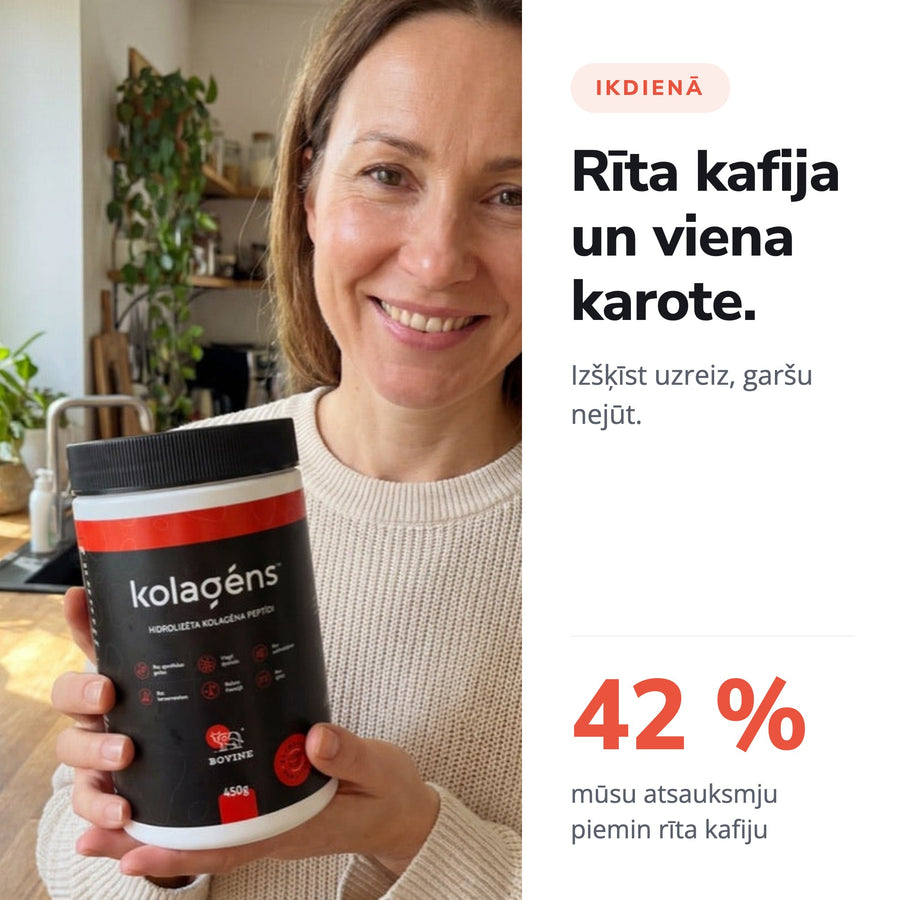 Rīta kafija ar vienu karoti Kolagēns™