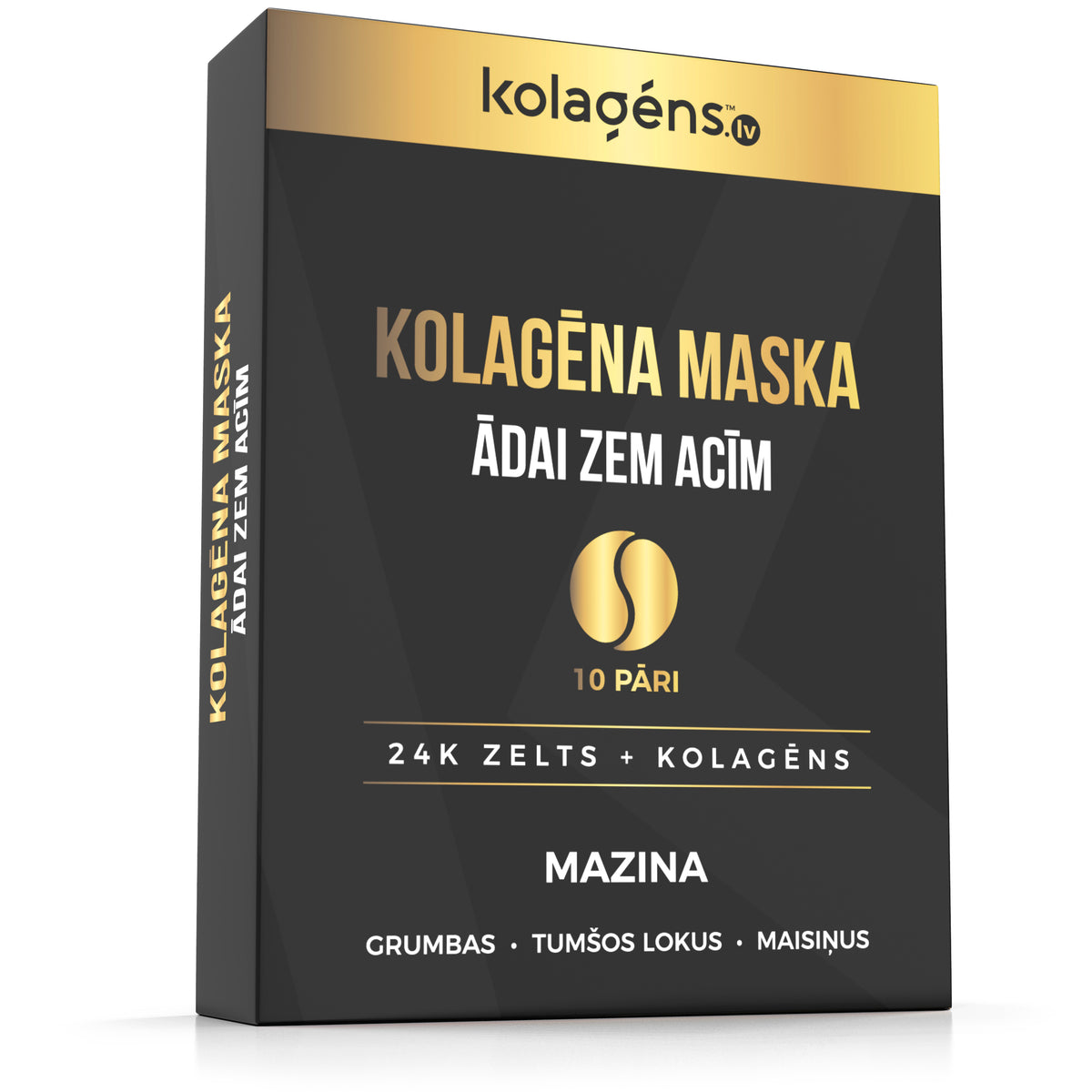 Kolagēna maska ādai zem acīm, 10 pāru kaste