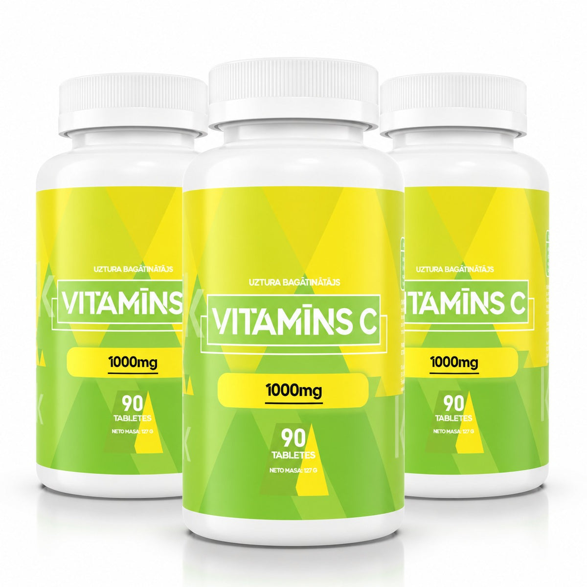 Vitamīns C 1000 mg, 3 iepakojumi