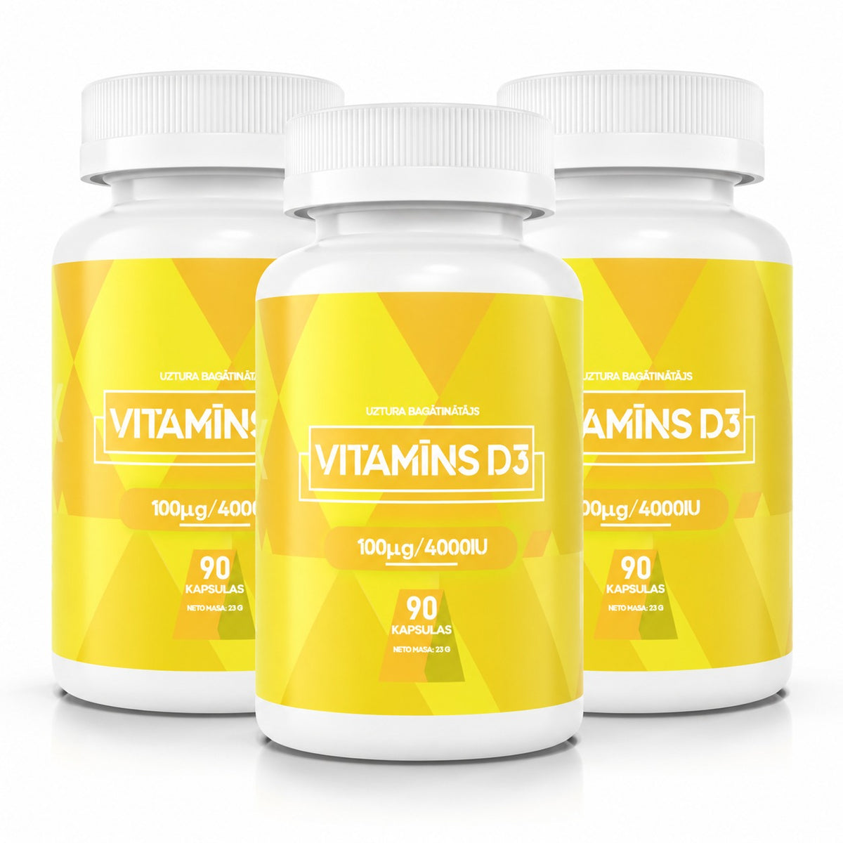 Vitamīns D3 4000 IU, 3 iepakojumi