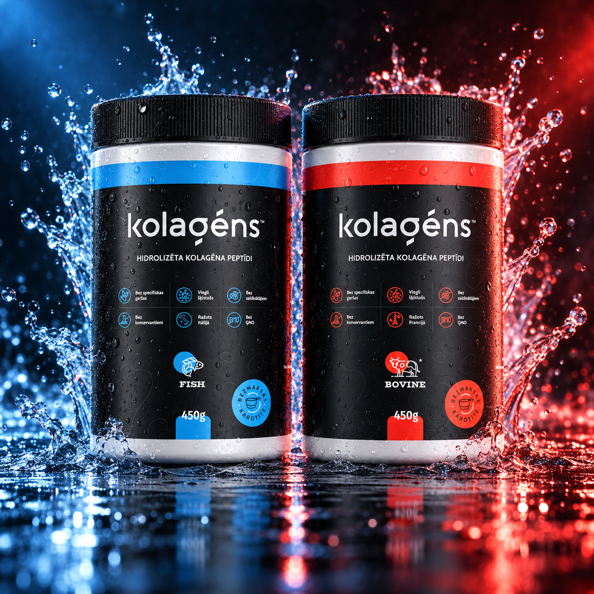 Zivju un liellopu kolagēns