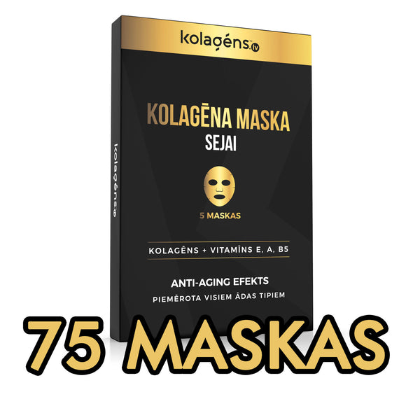 Kolagēna maskas sejai - 75 gab.
